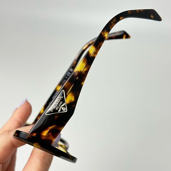PRADA Eyeglasses PR10ZV VAU101 Honey Tortoise Demo Lens NEW - Picture 3 of 9